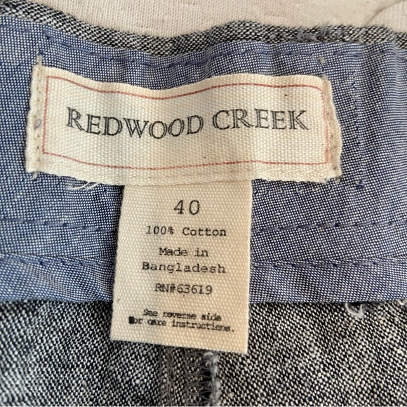 *NEW* REDWOOD CREEK Men’s Grey Cotton Chino Shorts Size 40 - Picture 3 of 5